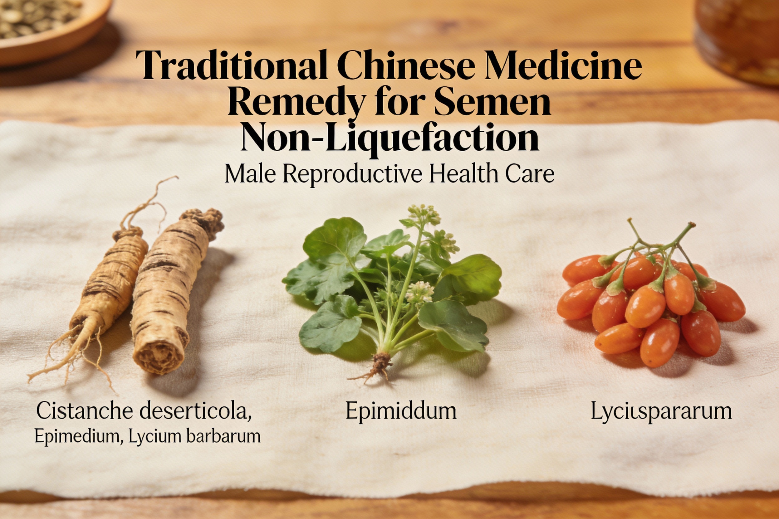 herbal semen non-liquefaction remedy powder