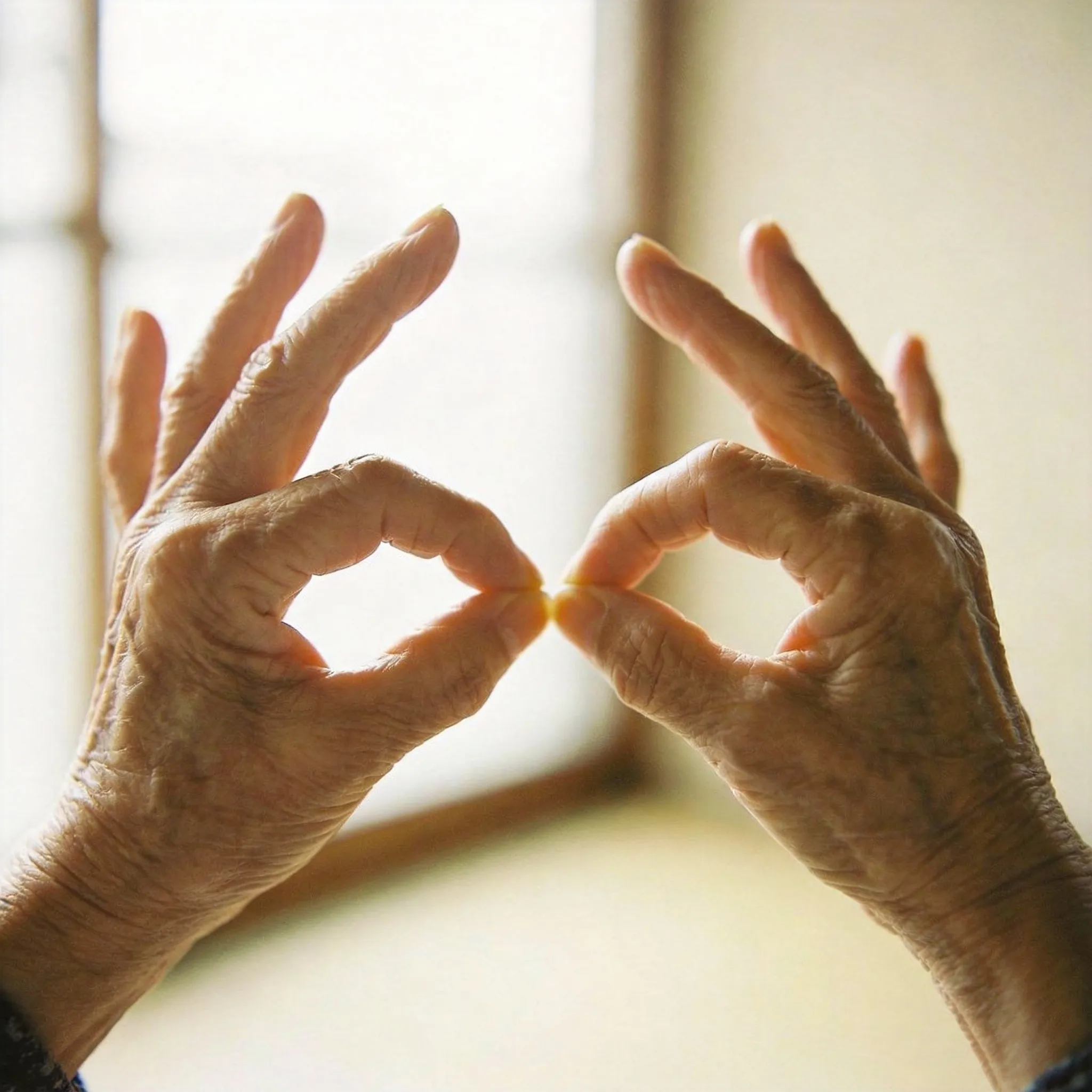 Elderly Tai Chi practice in park