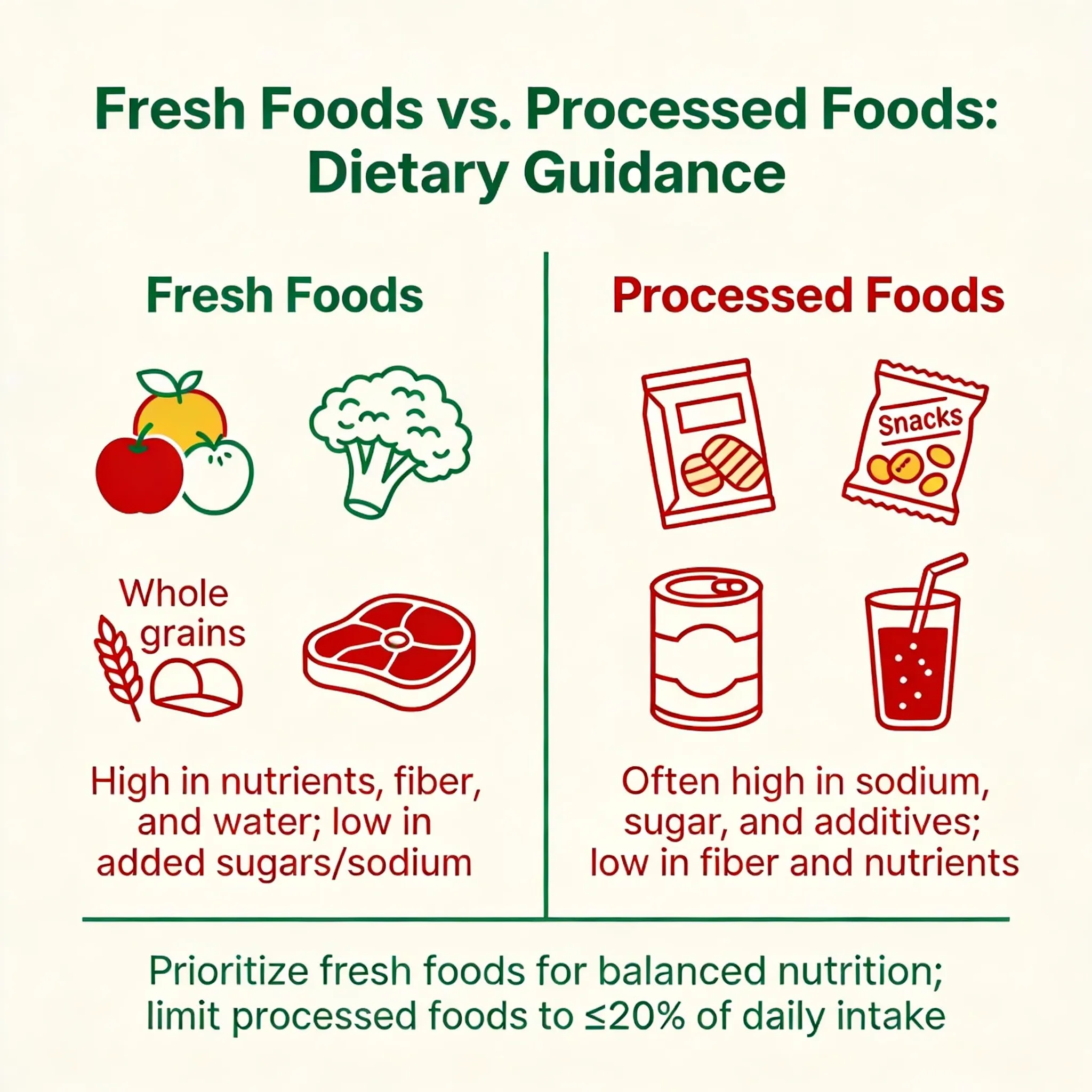 Hypertension patients choosing fresh foods