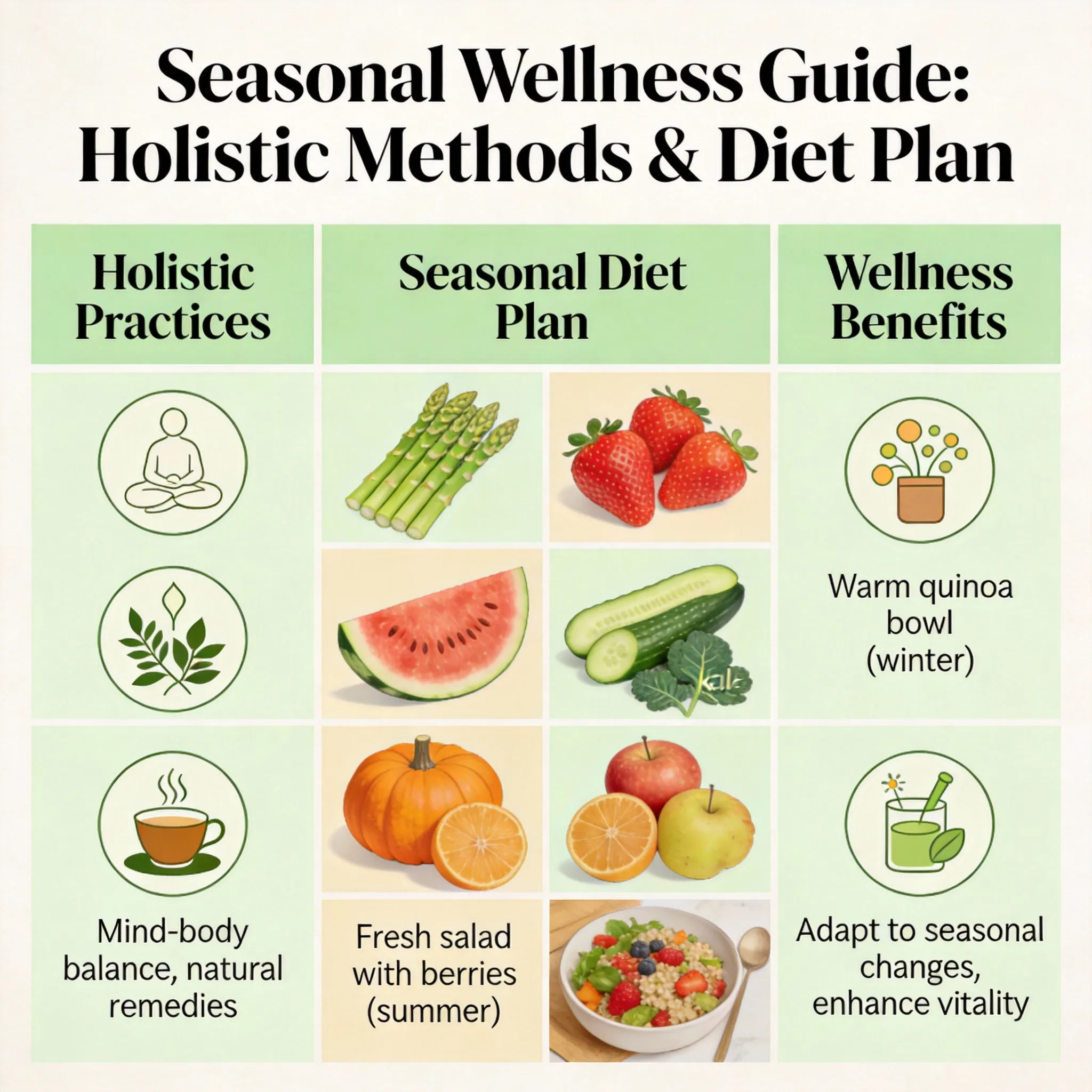 Holistic approach with natural diet adjustment