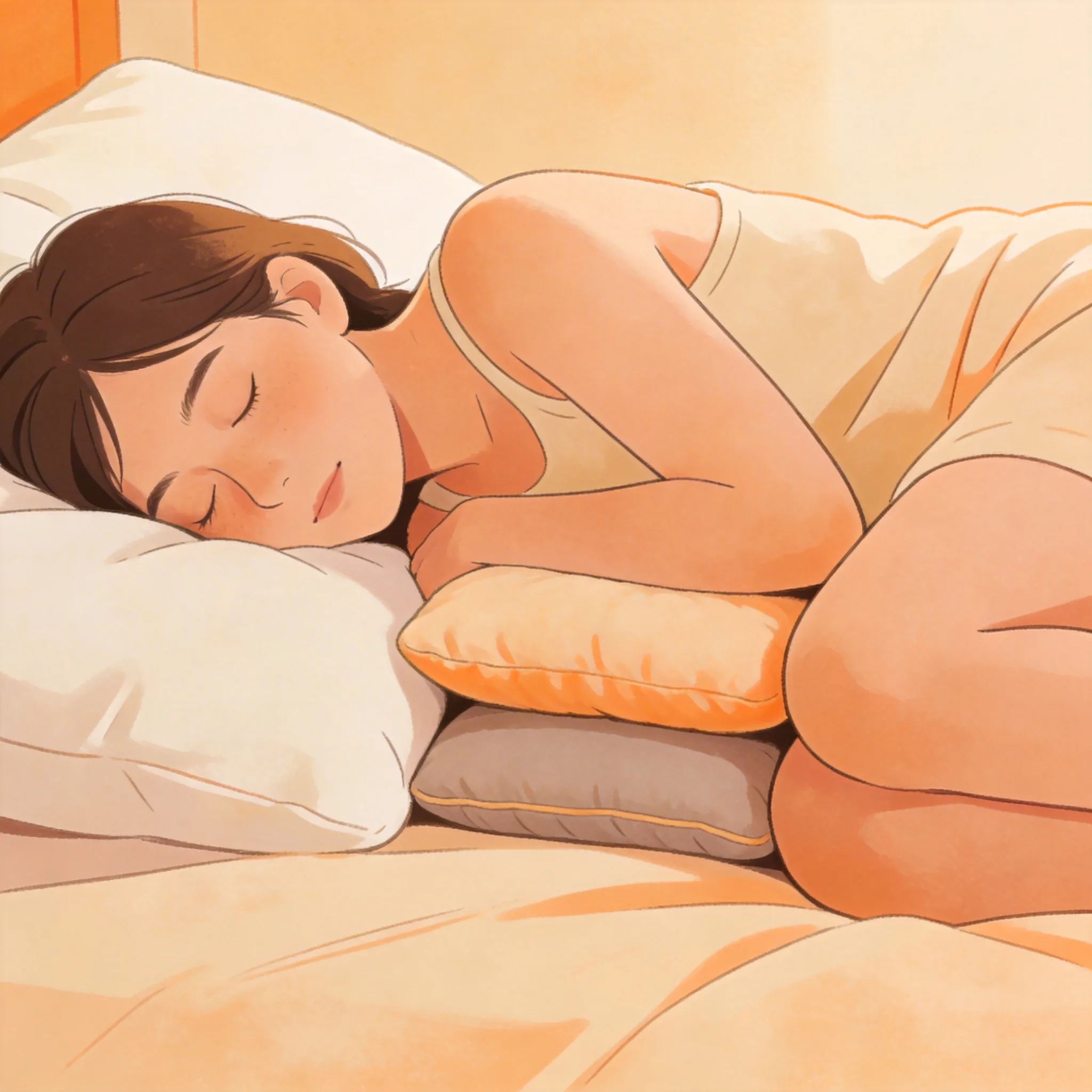 sleep positions - TCM wellness visual