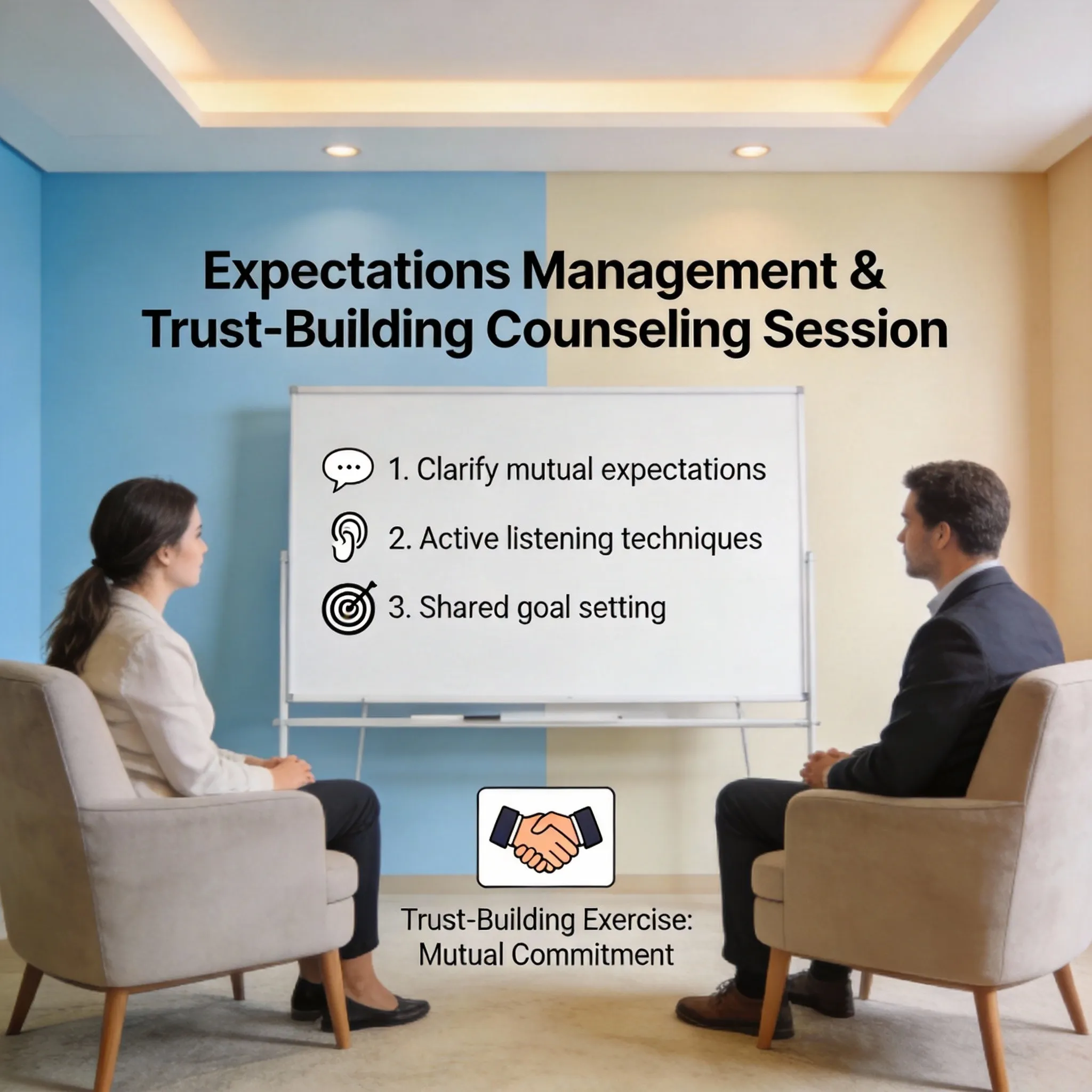 Counseling session managing expectations