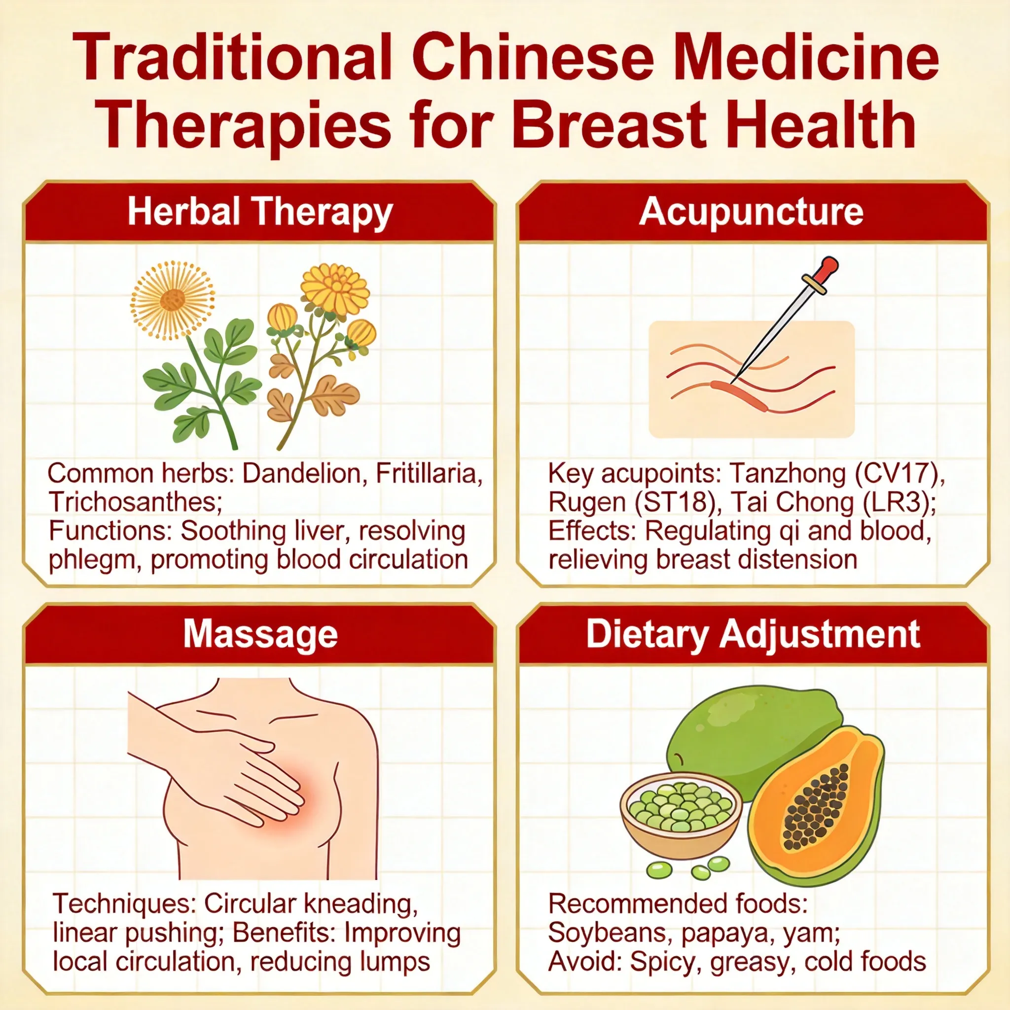 breast self-exam - TCM wellness visual