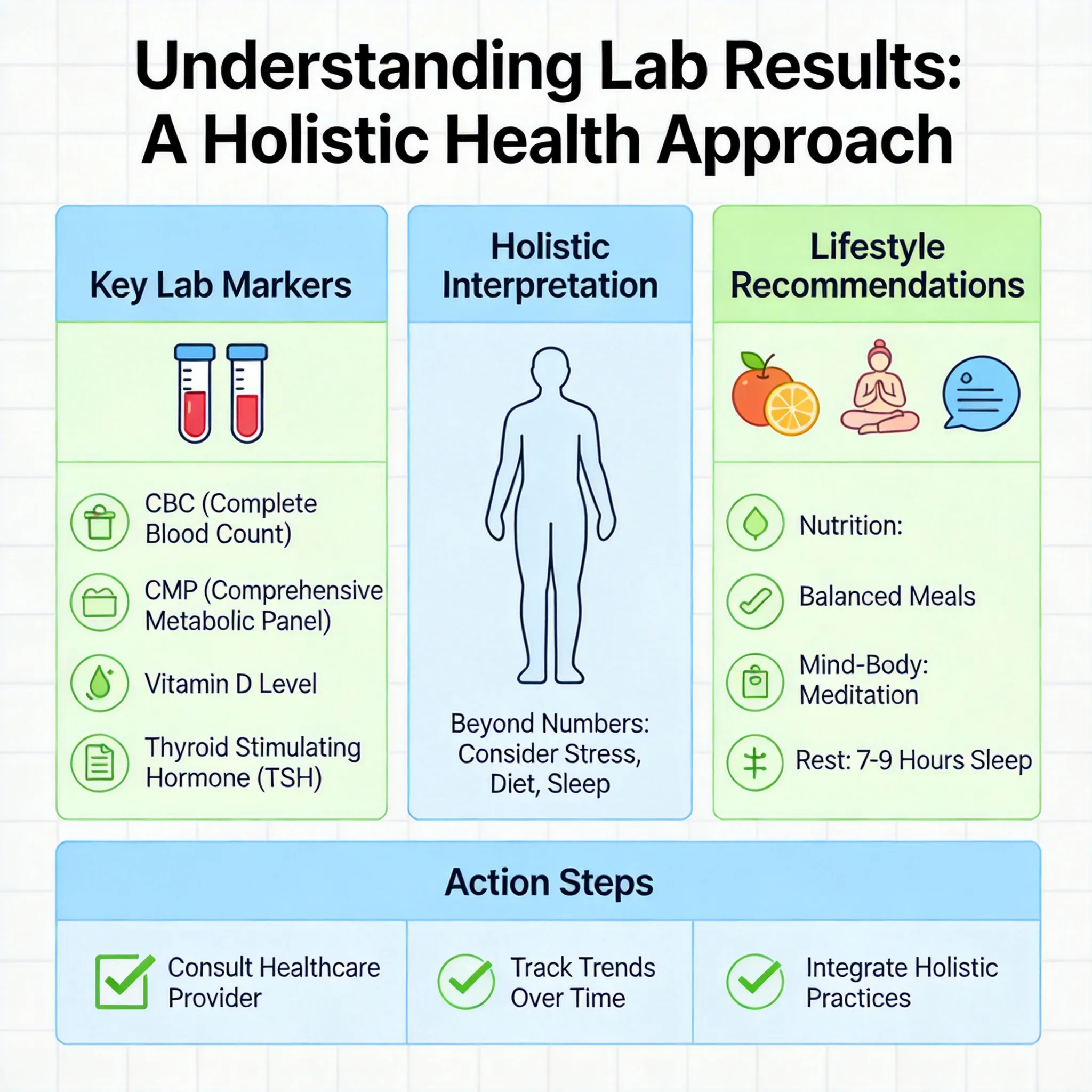 health check-up tips - TCM wellness visual