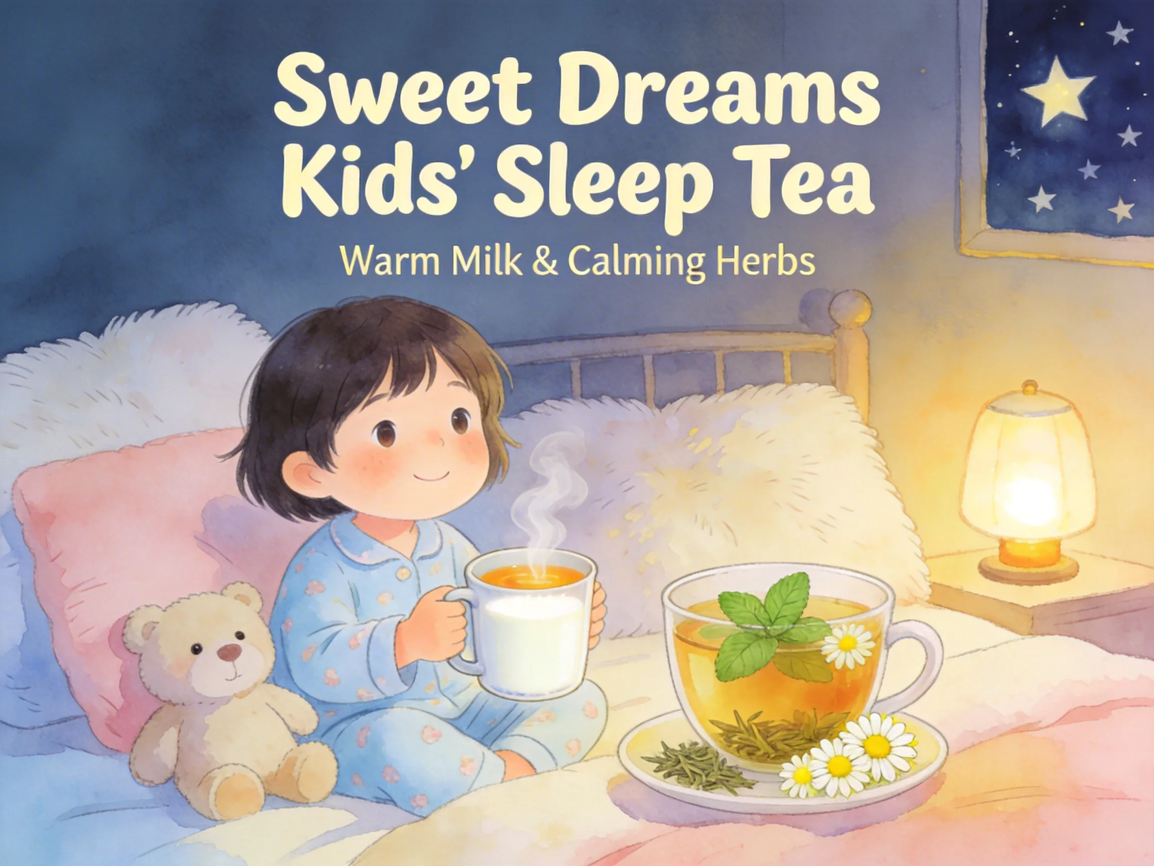 Healthy sleep habits for kids - TCM wellness visual