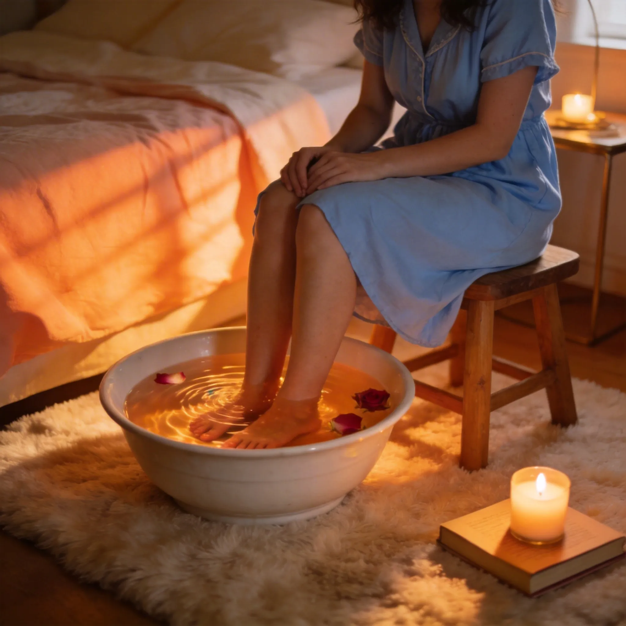 foot soak for relaxation and health