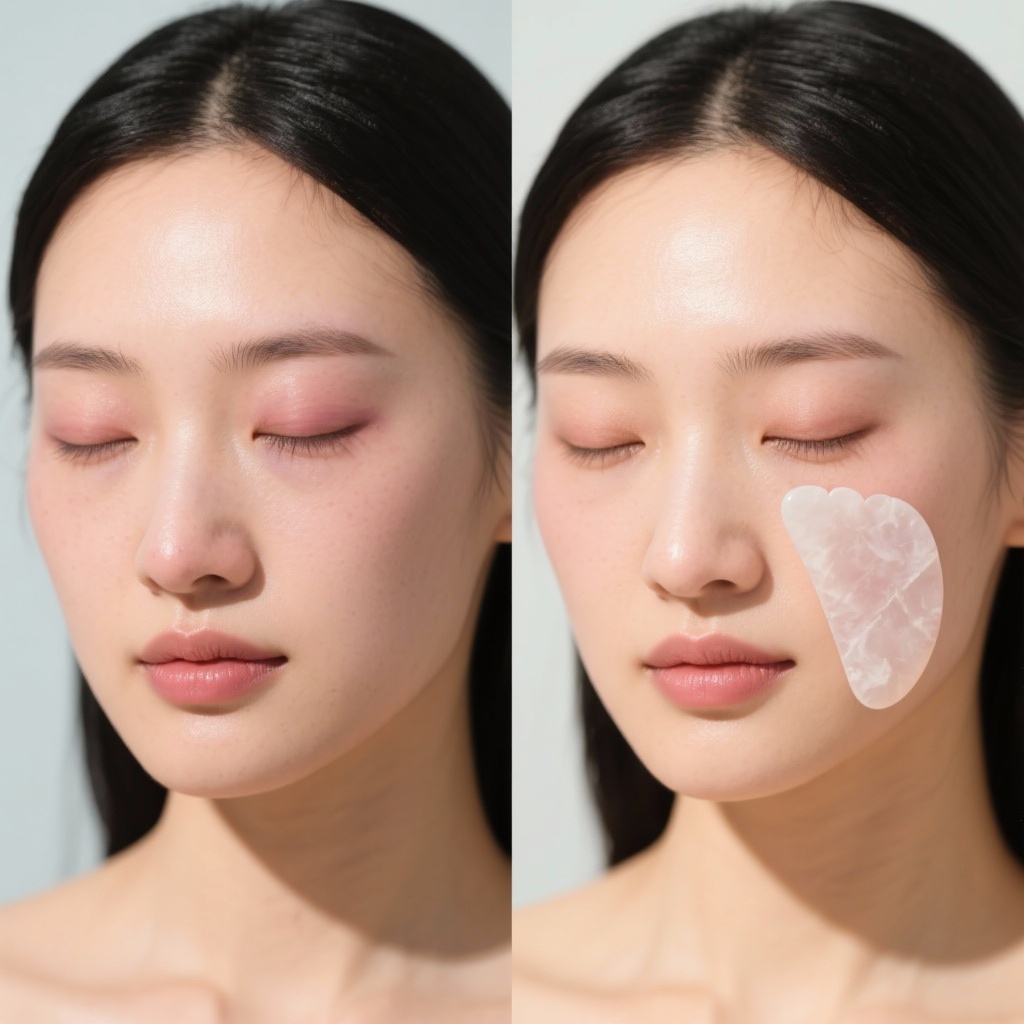 facial gua sha, facial gua sha for lymphatic drainage beauty