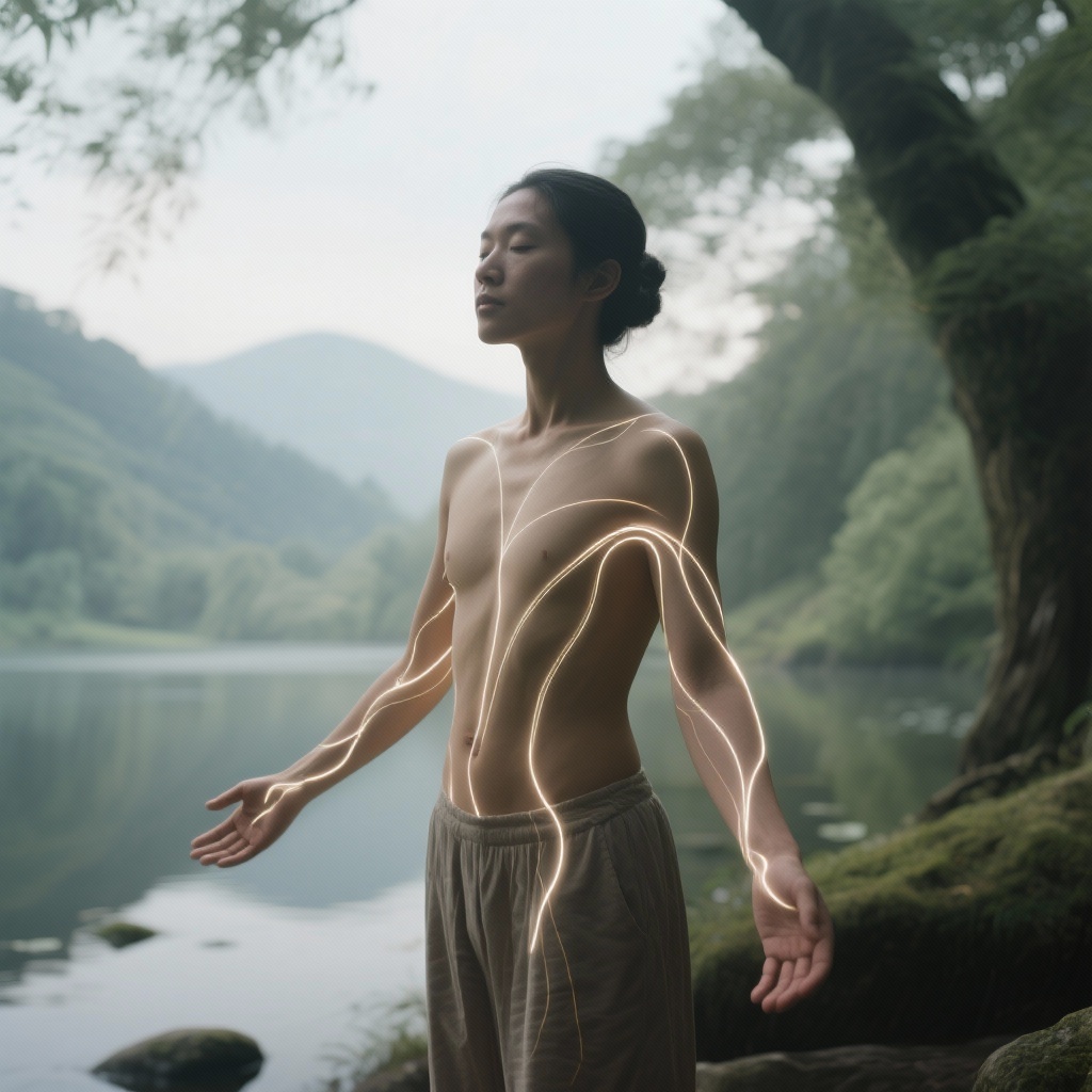 Meditating during Gua Sha for emotional release