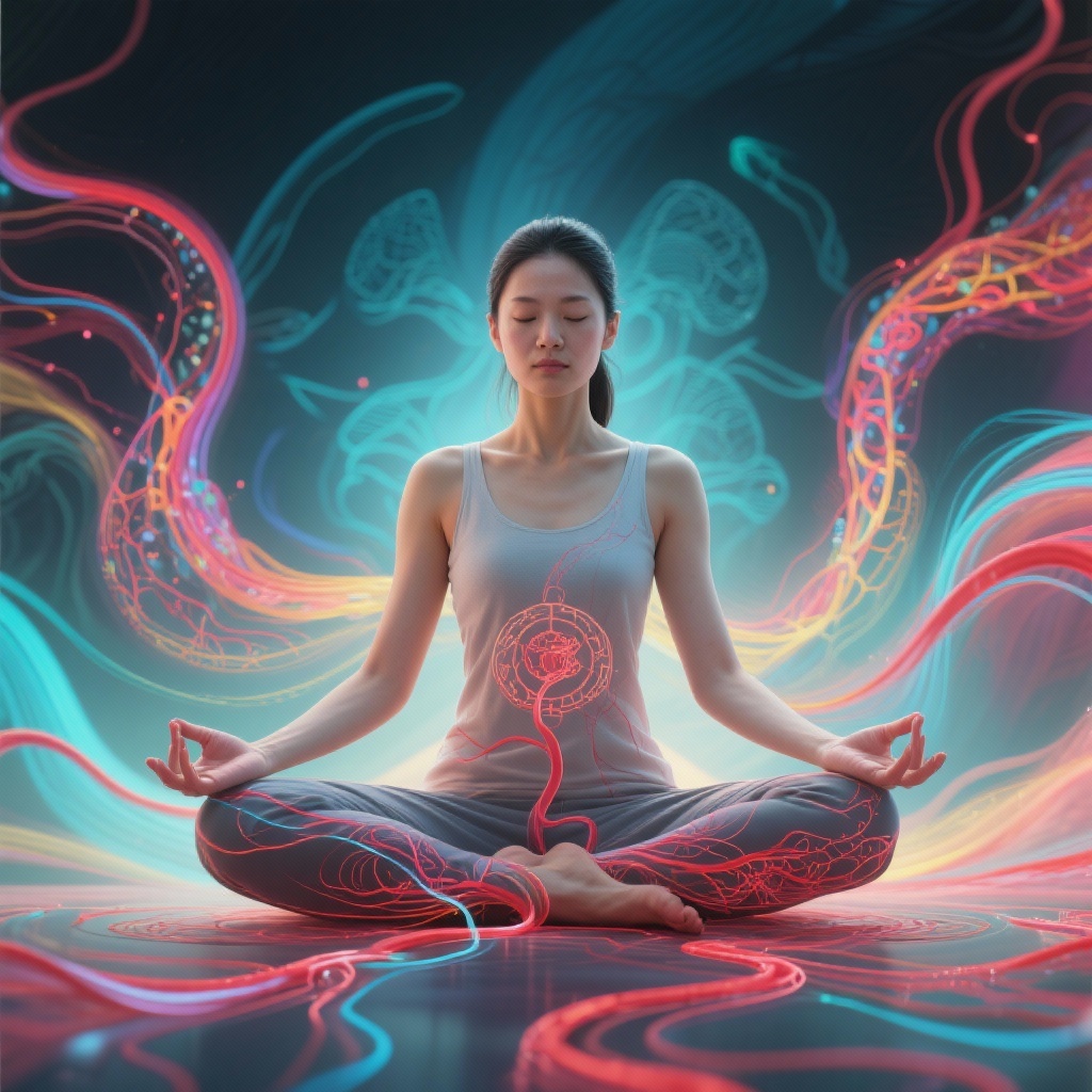 Women's Health and Qi-Blood: A graceful woman embracing a balanced and vibrant lifestyle during menopause.
