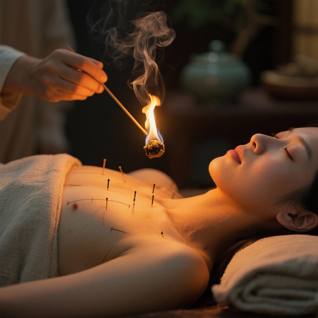 Acupoints for Harmonizing Qi and Blood with Moxibustion therapy kit