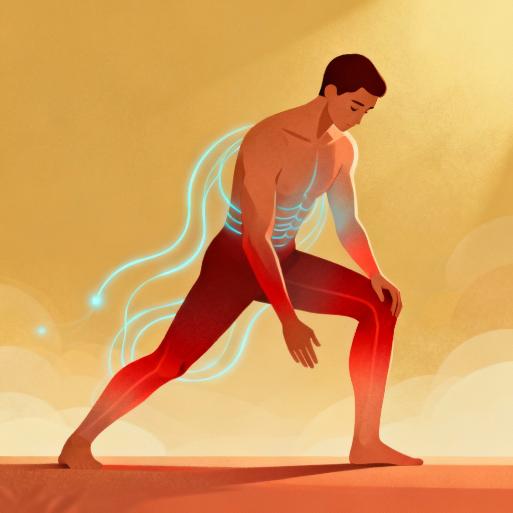 Person practicing gentle exercise for Qi and Blood Deficiency