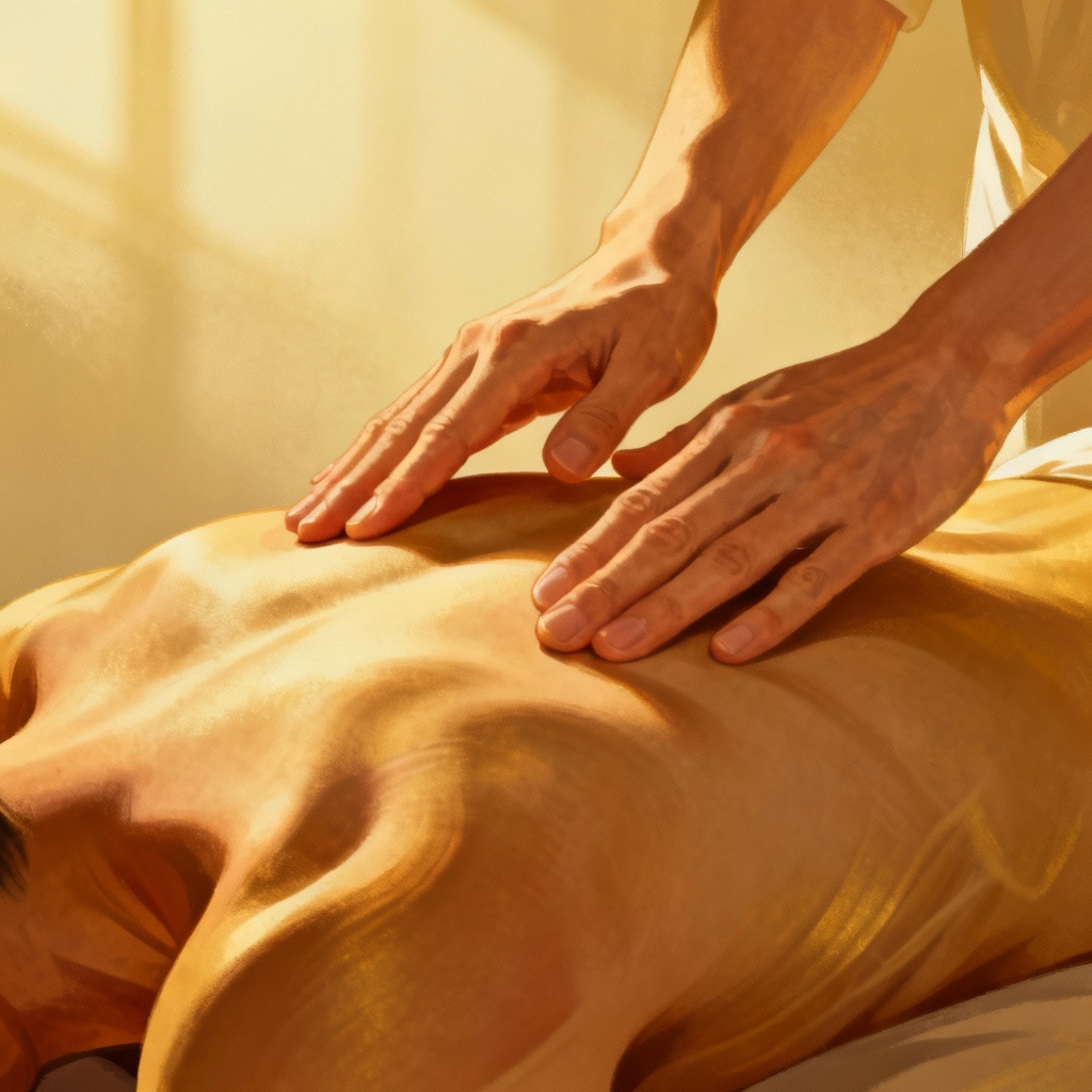 Tuina massage techniques for pressing acupoints