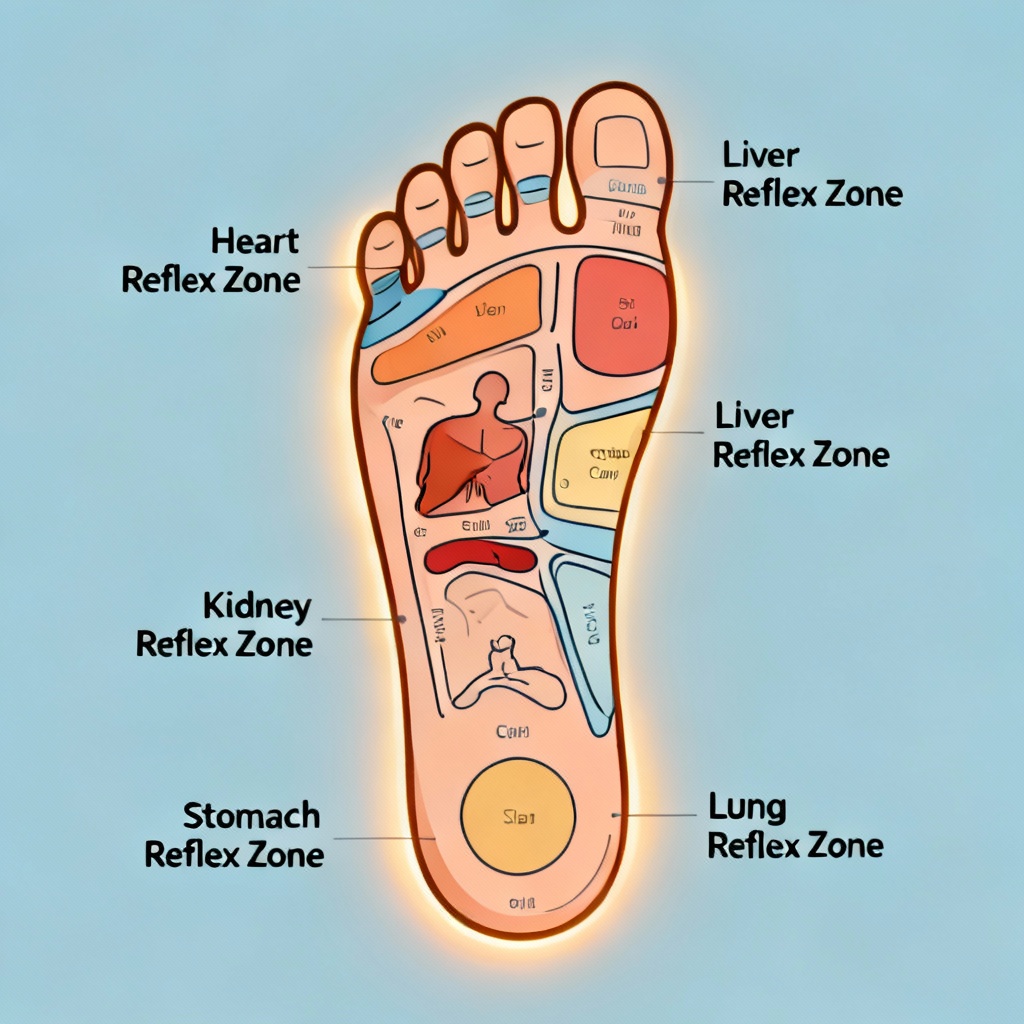 Person's feet soaking in a warm basin before foot reflexology.
