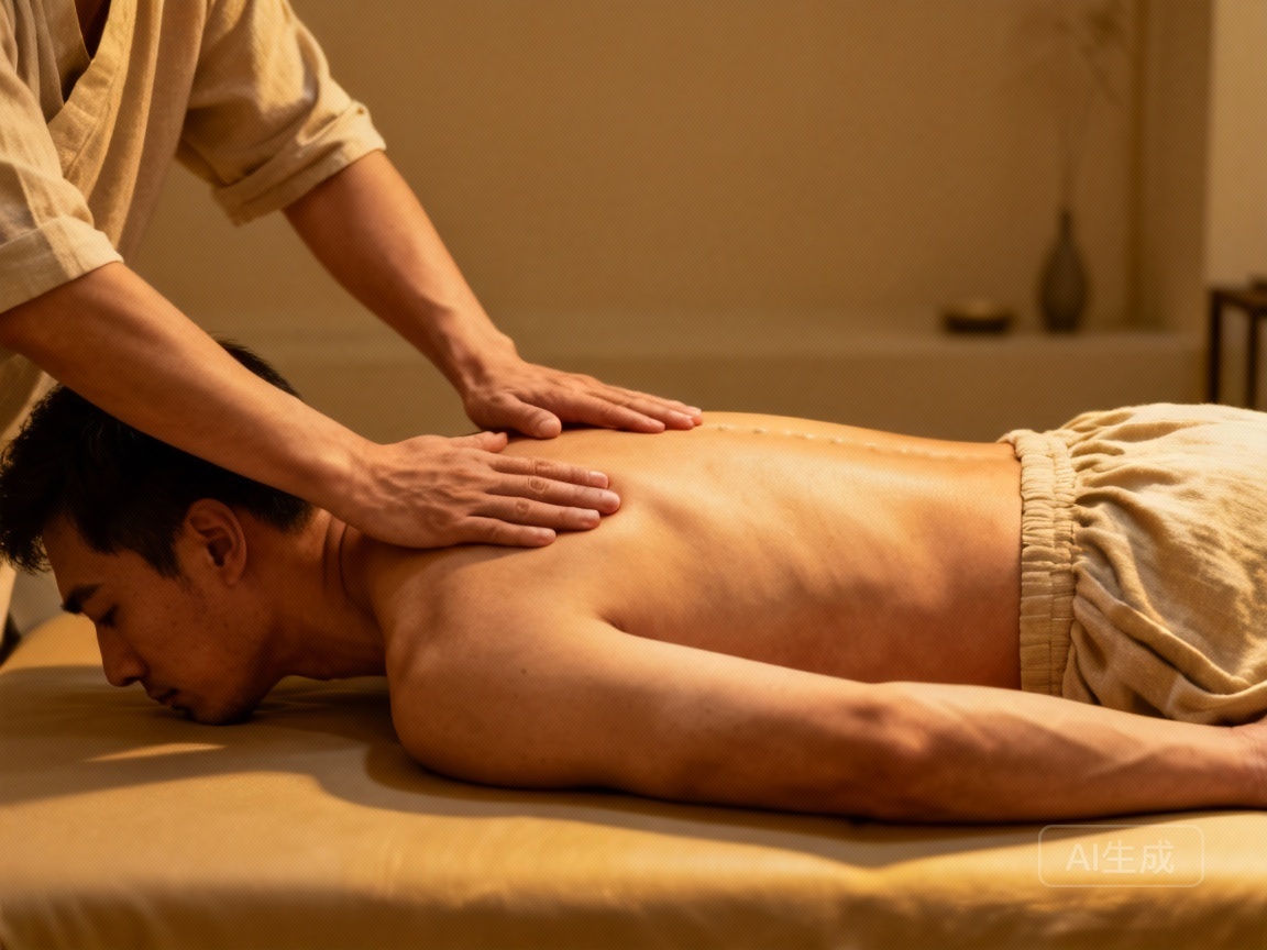 Tuina for Male Energy: Man feeling refreshed and energized after therapy.