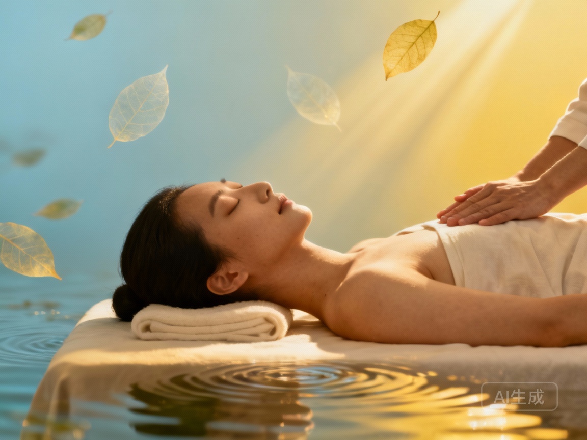 Tuina for Mental Health practitioner working on back