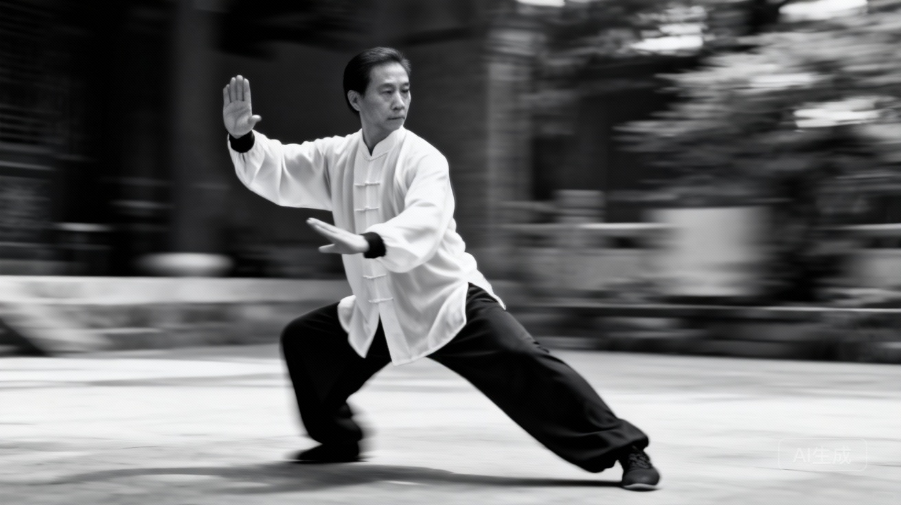 Tai Chi Yin Yang: Practitioner demonstrating balanced posture and flow