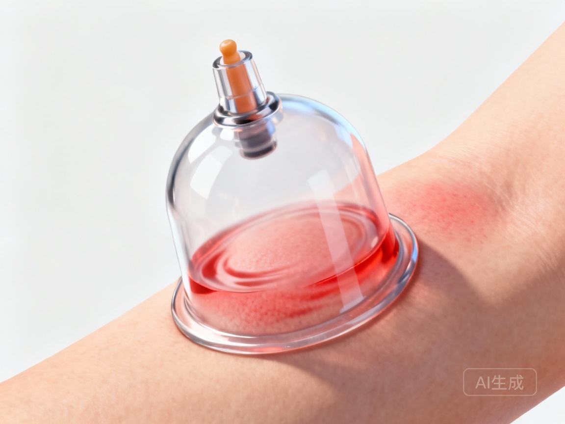 Cupping Therapy Principles: Visualizing the negative pressure effects.