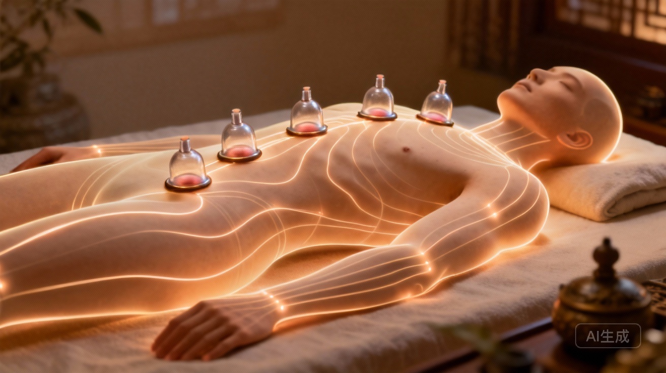 Cupping Therapy TCM for muscle pain relief and energy flow.